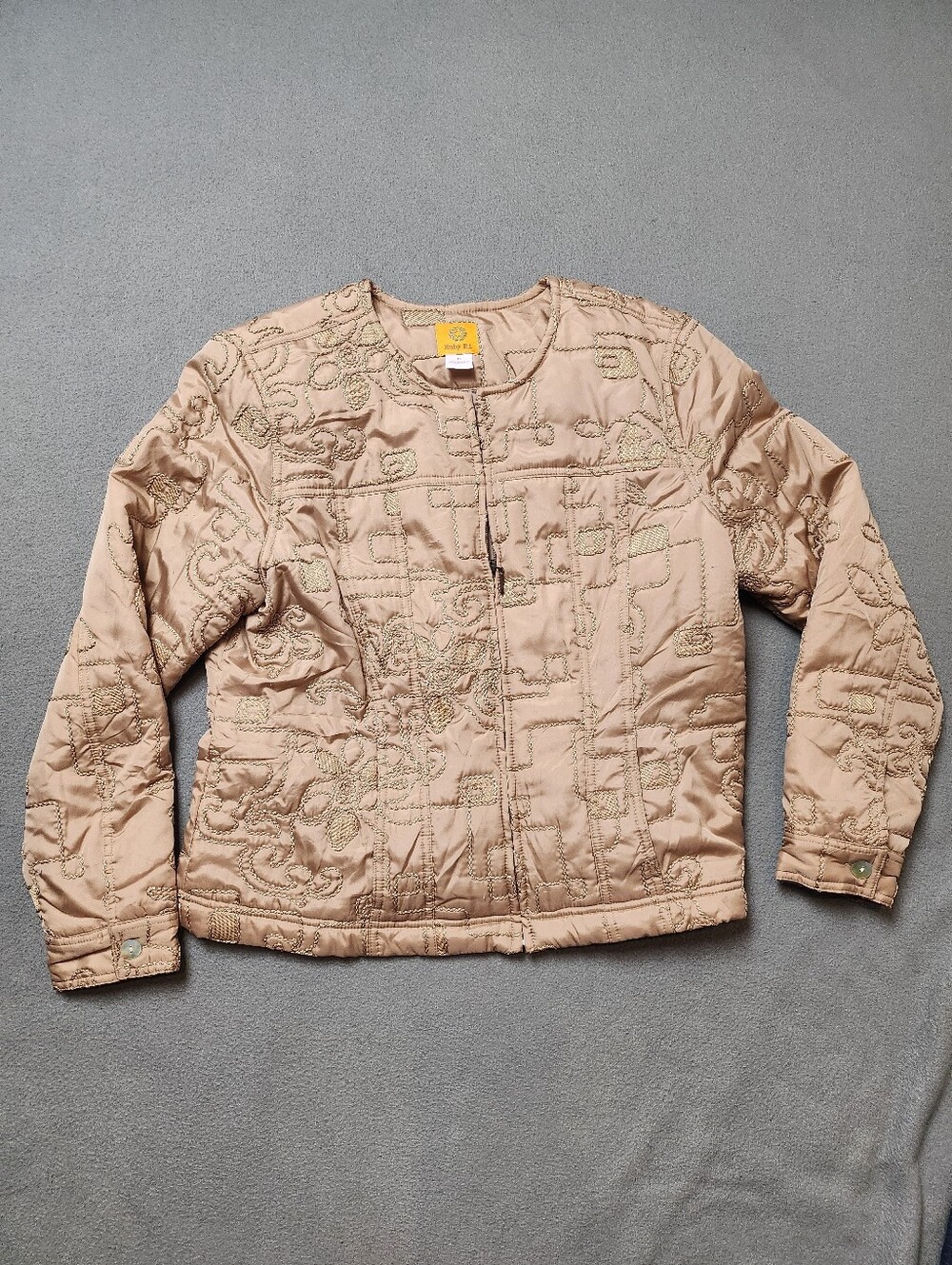 Vintage Ruby Rd. Embroidered Zip Puff Jacket - Picture 13 of 16